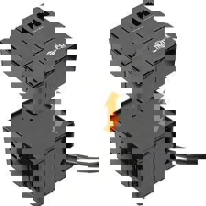 Power Cube Surge Protector, 3 AC Outlets/6 USB-A Ports, 6 ft Cord, 540 J, Black